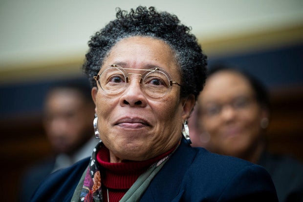 HUD Secretary Marcia Fudge testifies during a hearing of the House Financial Services Committee on Thursday, Jan. 11, 2024.
