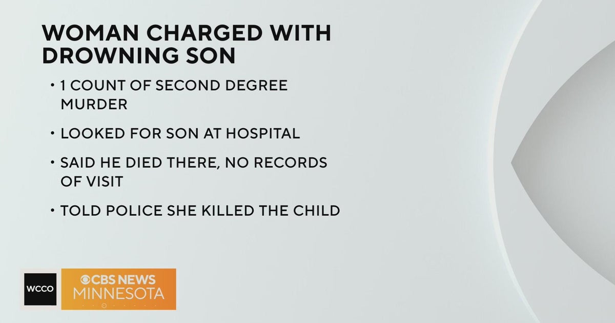 Minnesota woman accused of drowning son in hotel bathtub - CBS Minnesota