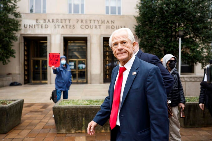 Peter Navarro Sentenced For Contempt Of Congress Conviction 