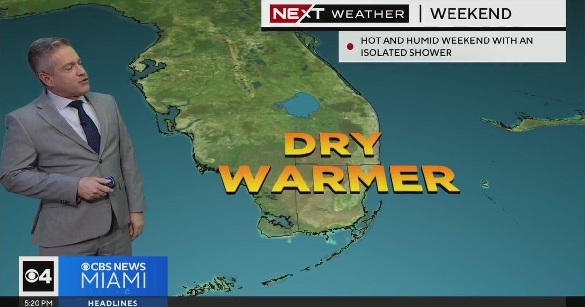 Miami weather for Monday 3/11/24 5PM - CBS Miami