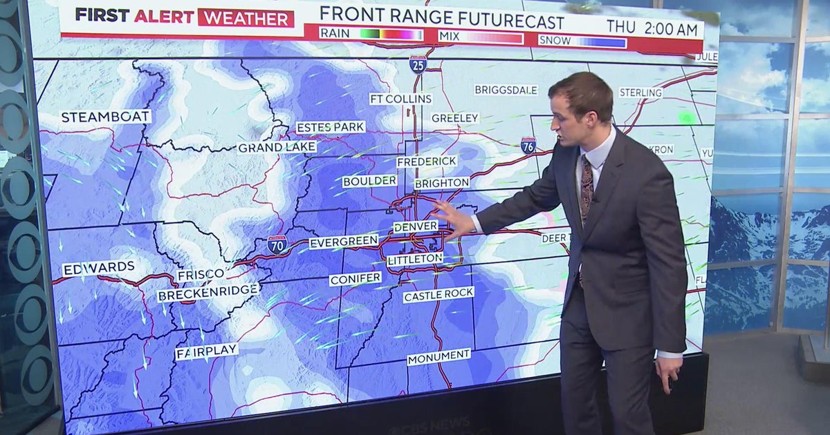 Rain will increase, by evening it will be heavy snow in Denver - CBS ...