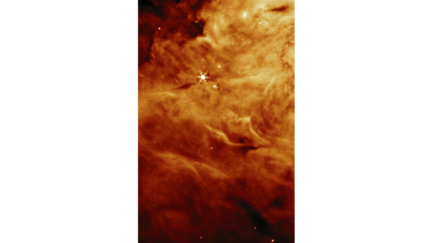 Webb image shows a region near the IRAS 23385 protostar 