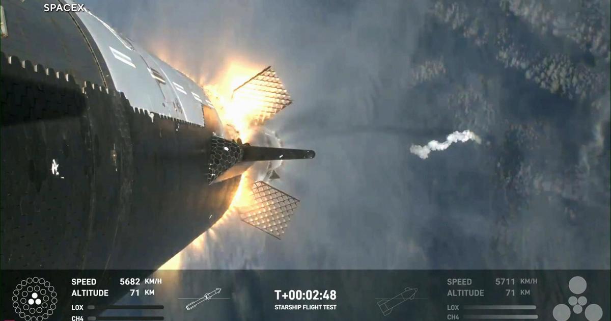 SpaceX test launch of massive Starship rocket a partial success