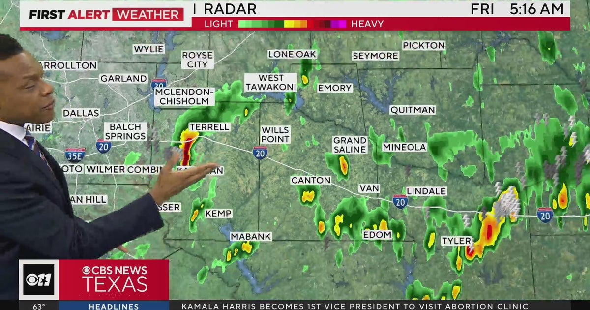 Scattered showers continue across North Texas - CBS Texas