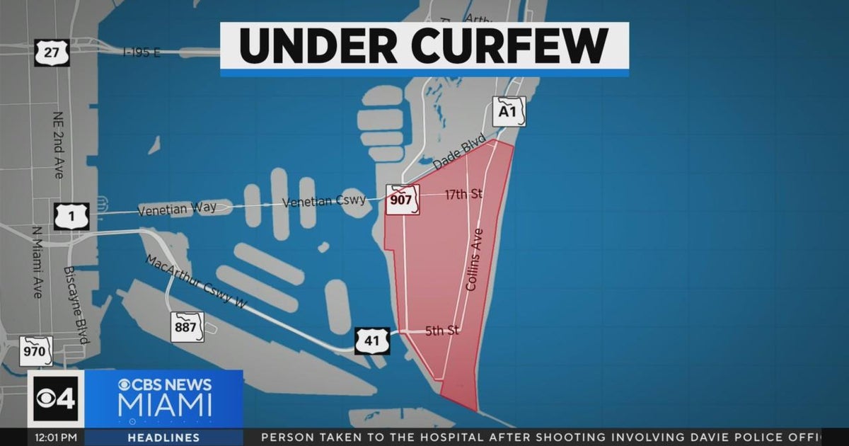 Miami Beach front has Spring Split curfew this weekend