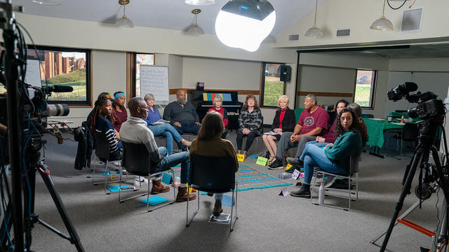 A group session during a Healing Justice retreat 