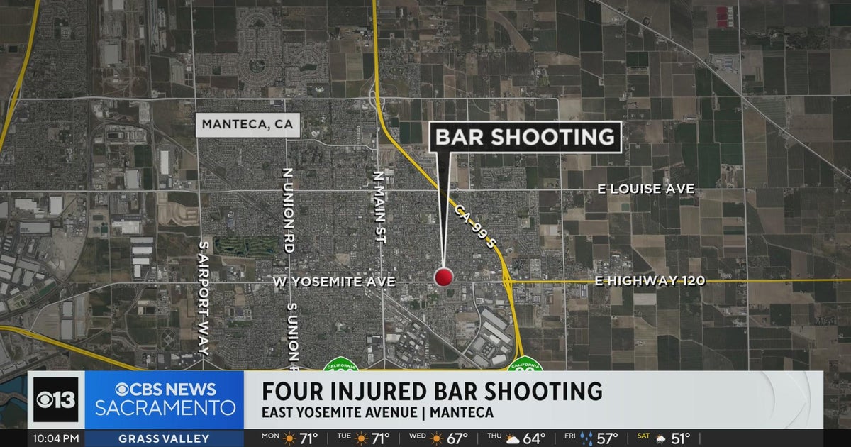 4 wounded in shooting at Manteca bar