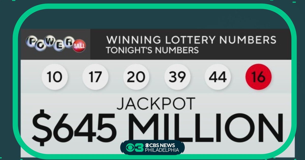 Winning Powerball numbers for Monday, March 18, 2024 - CBS Philadelphia
