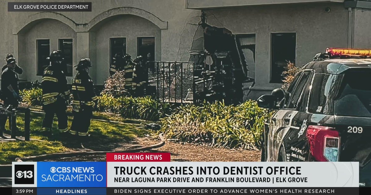 Truck crashes into Elk Grove dentist office CBS Sacramento