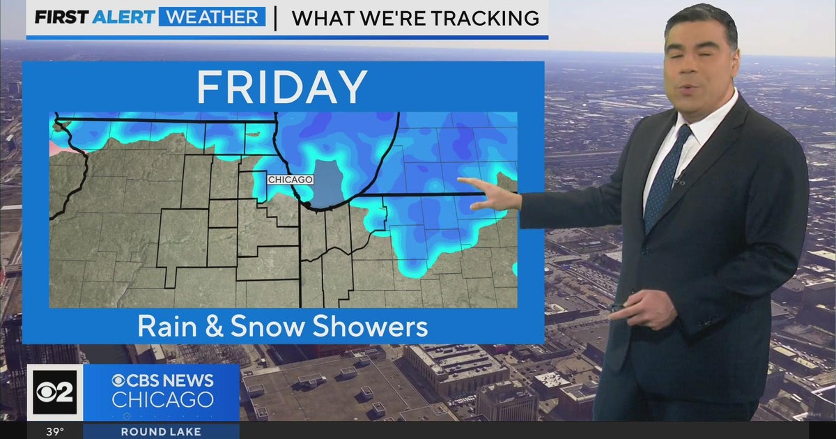 Rain and snow showers coming Friday - CBS Chicago