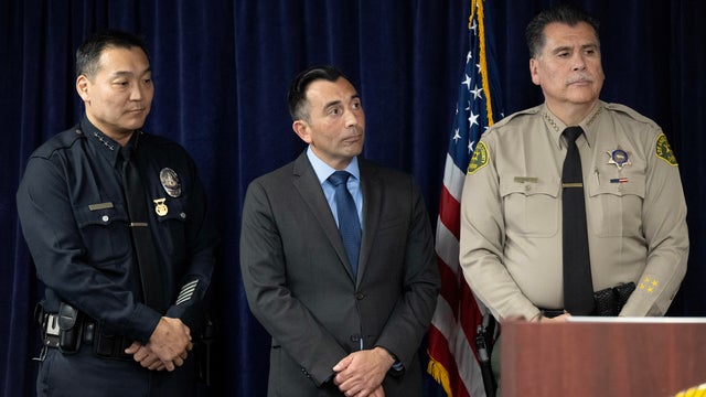 Press conference to announce Operation Safe Cities, a federal initiative in the Los Angeles region with local and state law enforcement to battle violent crime 