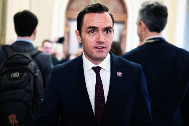 Rep. Mike Gallagher in the U.S. Capitol on Wednesday, March 13, 2024.