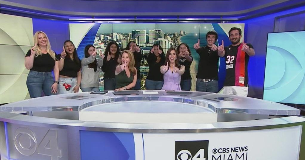 CBS News Miami welcomed some distinctive guests to their studios