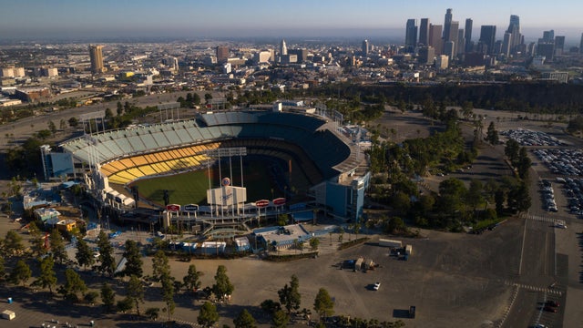 Rental Cars Stored At Dodger Stadium During Coronavirus Pandemic 