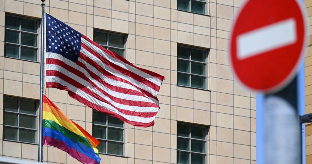 New government spending bill bans US embassies from flying Pride flag CBS News New government spending bill bans US embassies from flying Pride flag CBS News