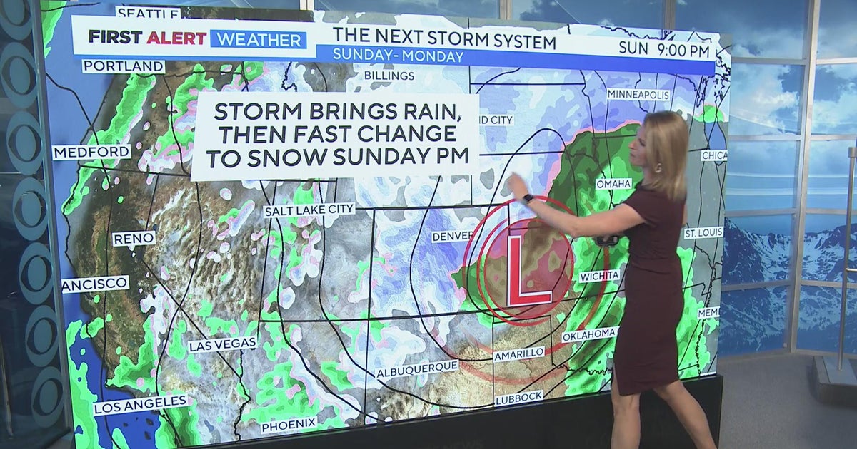 Snow Returns Sunday Evening, Colder Monday - CBS Colorado
