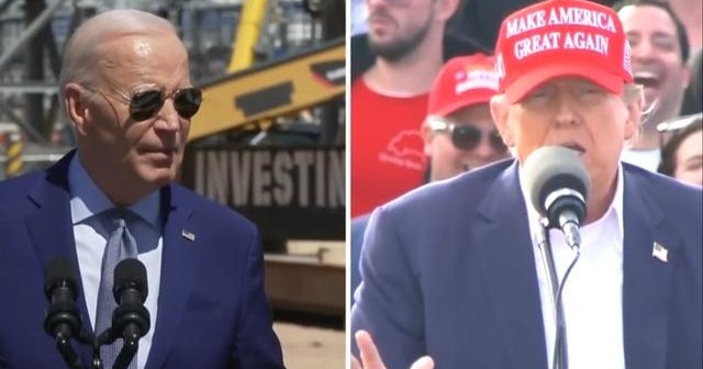 Biden campaigning in swing states but still trailing Trump in some ...