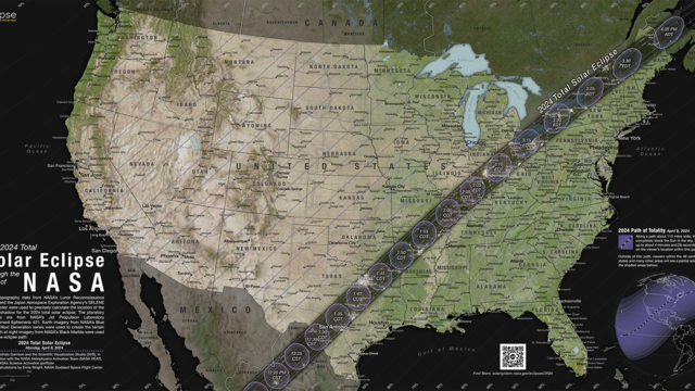 Eclipse map of totality 