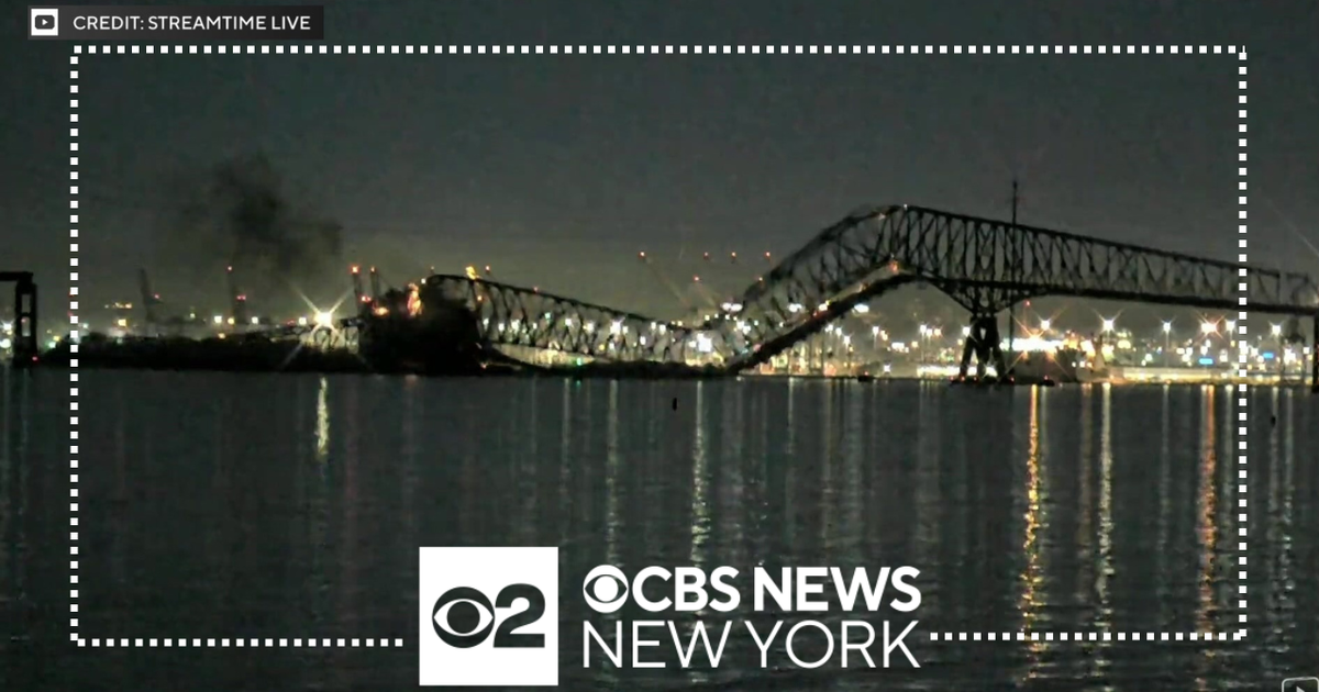 Search for survivors after bridge collapses into water in Baltimore - CBS New York