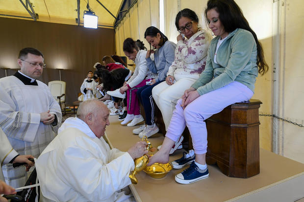 Italy Pope Holy Thursday 