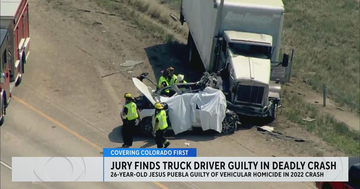 Jury finds truck driver who killed family of 5 in 2022 crash guilty on all counts – CBS News