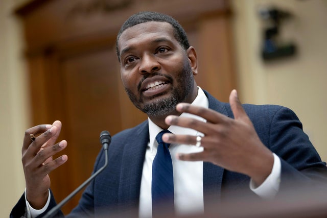 EPA Administrator Michael Regan speaks on Capitol Hill on Sept. 27, 2023. 