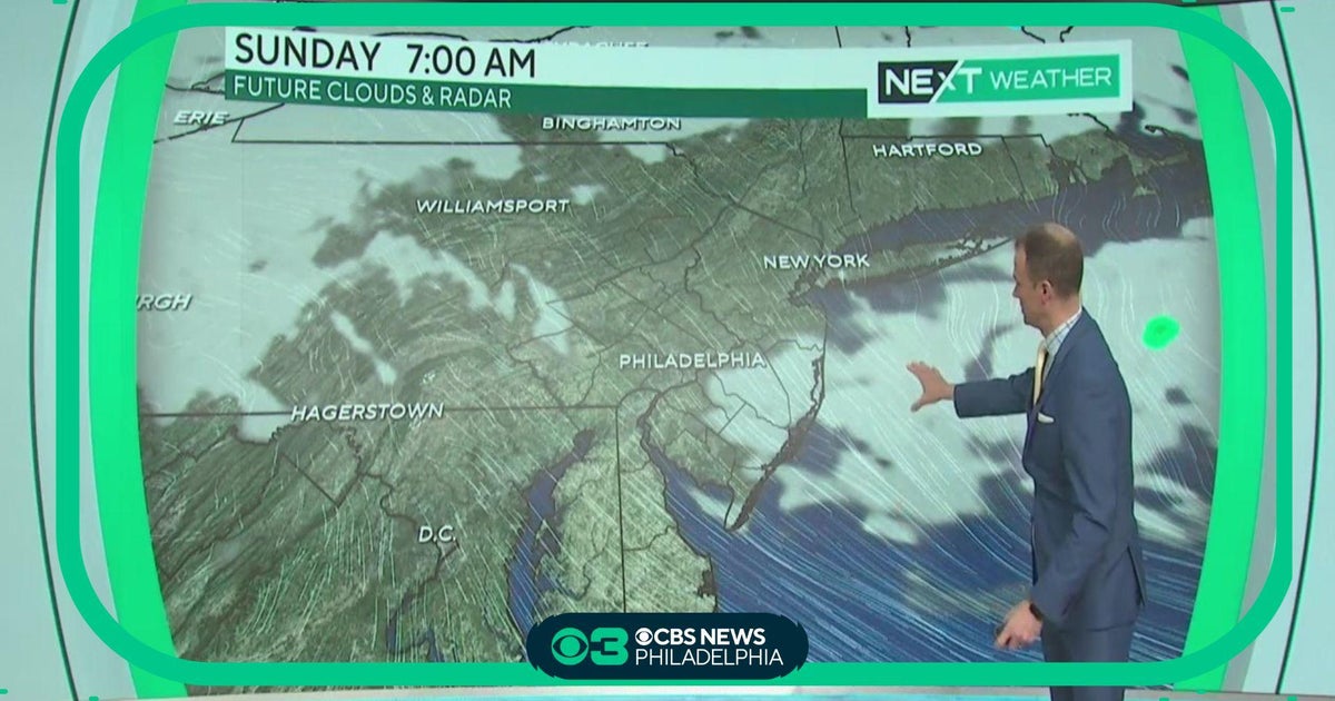 Scattered showers to hover over Philadelphia region into evening - CBS Philadelphia