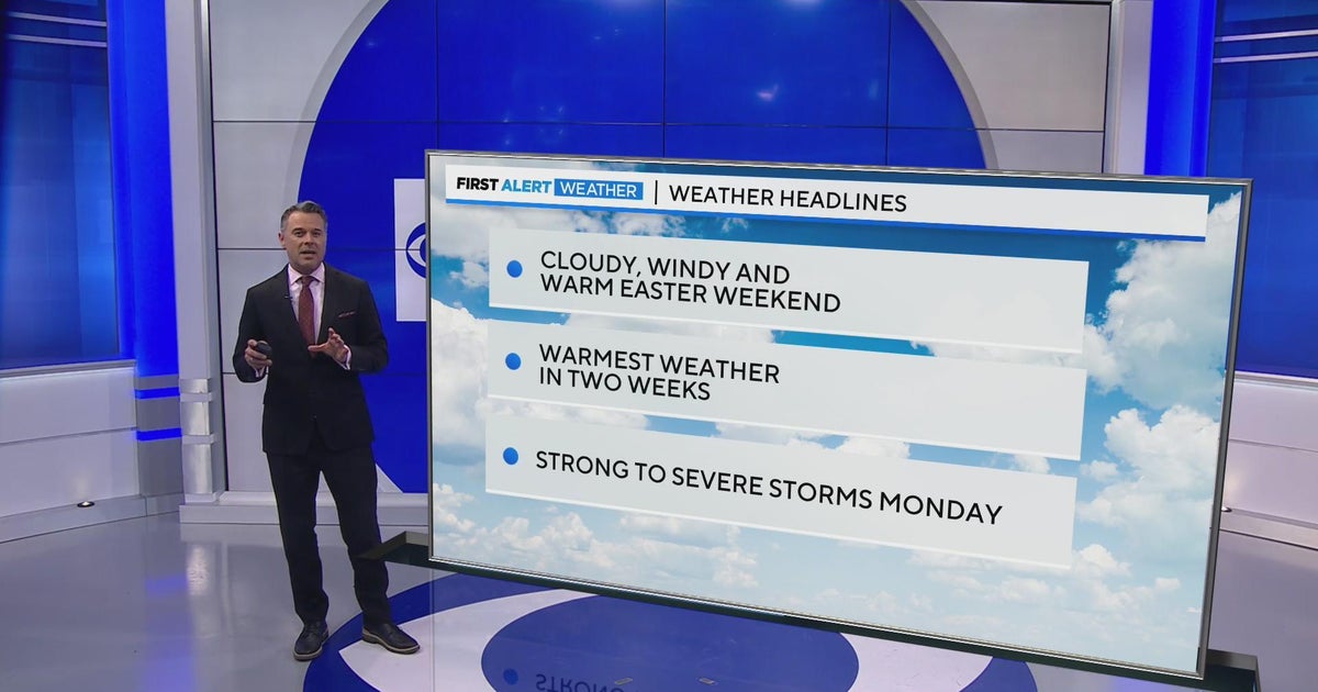 Looking ahead to a cloudy, windy and warm Easter weekend - CBS Texas