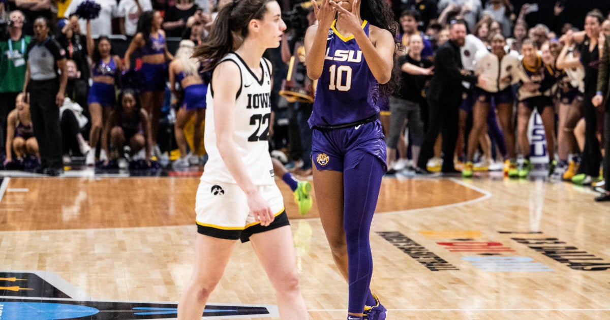Caitlin Clark vs Angel Reese How to watch todays LSU Tigers vs Iowa Hawkeyes Elite 8 womens March Madness game  CBS News Caitlin Clark vs Angel Reese How to watch todays LSU Tigers vs Iowa Hawkeyes Elite 8 womens March Madness game  CBS News