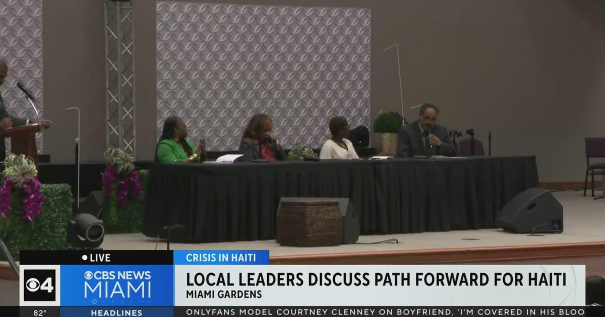 Local leaders discuss path forward for Haiti - CBS Miami