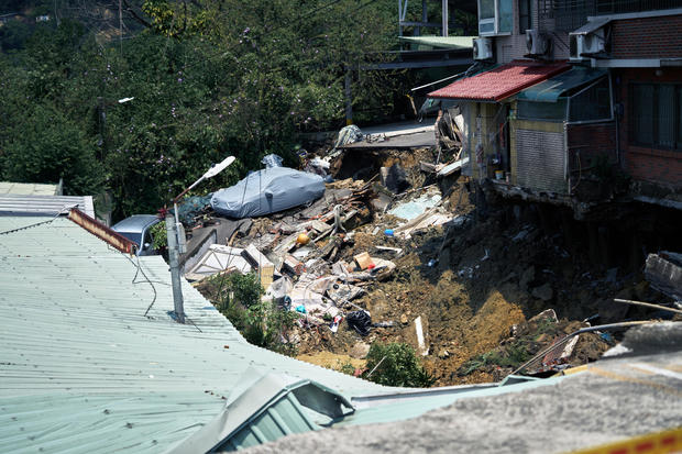 25年来最严重的台湾地震水平建筑物