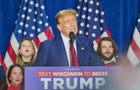 Former President Donald Trump speaks during a campaign event in Green Bay, Wisconsin, on Tuesday, April 2, 2024. 