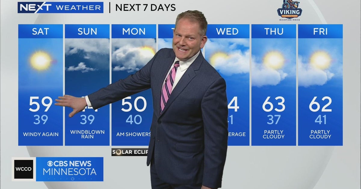 Saturday will bring sunshine with temperatures in the high 50s - CBS ...