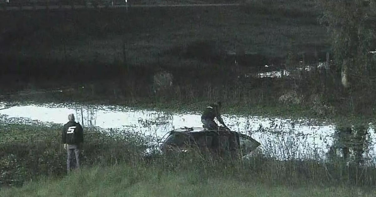 Car crashes into levee after attempted carjacking in Sacramento