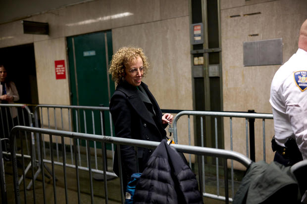 Susan Necheles arrives at Manhattan Criminal Court in New York on Monday, March 25, 2024. 