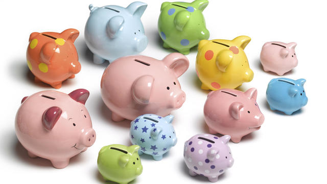 Collection of piggy banks 