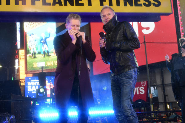 Sting Performs Never-Before-Heard Version Of "Brand New Day" On New Years Eve in Times Square 
