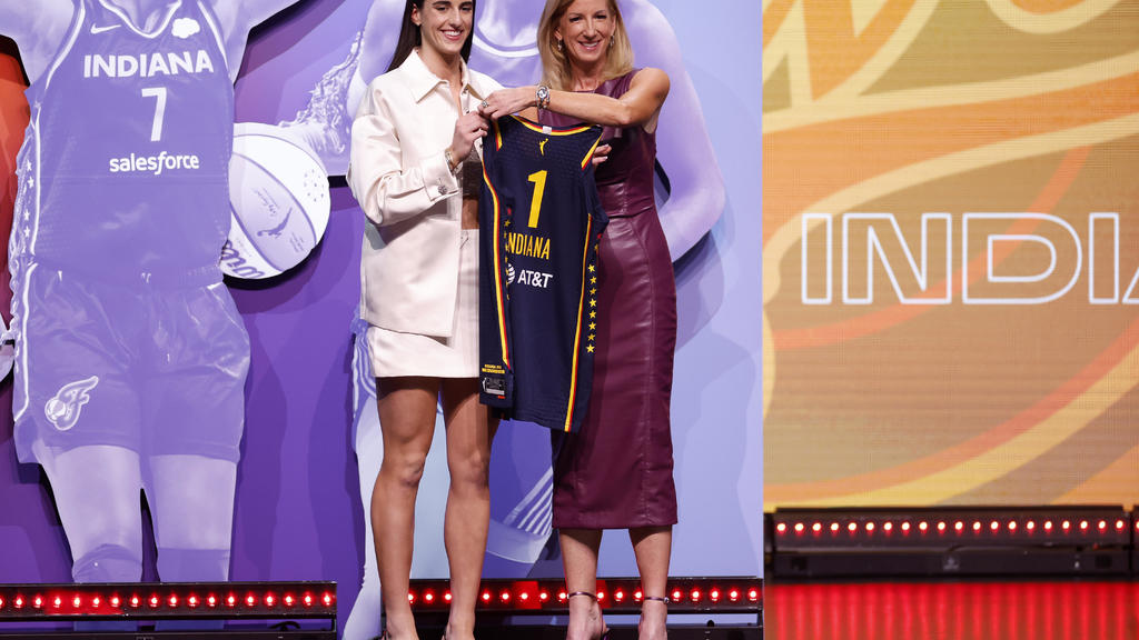 Caitlin Clark is No. 1 pick in WNBA draft, going to the Indiana Fever,
as expected