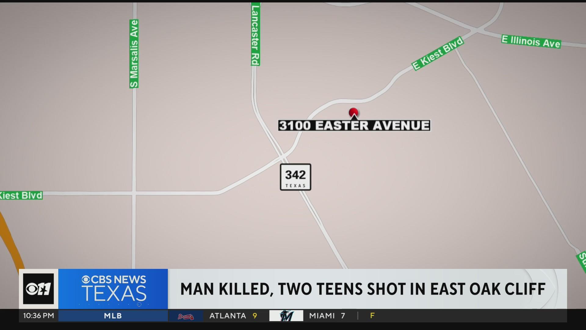 Triple shooting in east Oak Cliff leaves 1 dead - CBS Texas