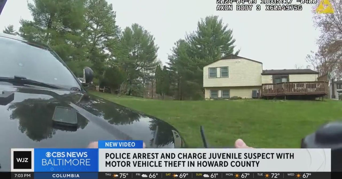 Howard County Police release video in vehicle theft - CBS Baltimore