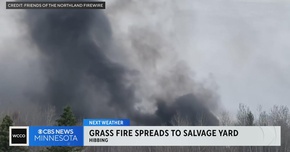Grass fire spreads to salvage yard in Hibbing CBS Minnesota