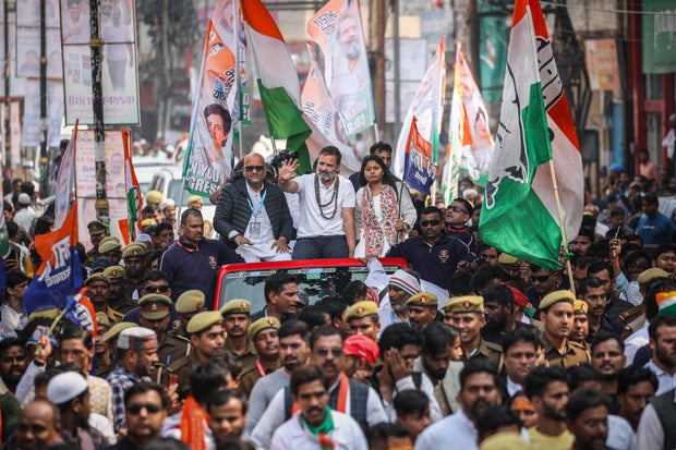 Rahul Gandhi Holds Rally In Varanasi