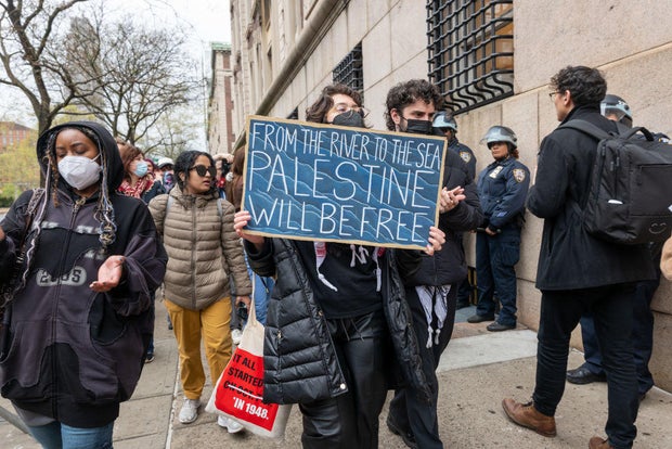 Pro-Palestinian Protests Continue At Columbia University In New York City