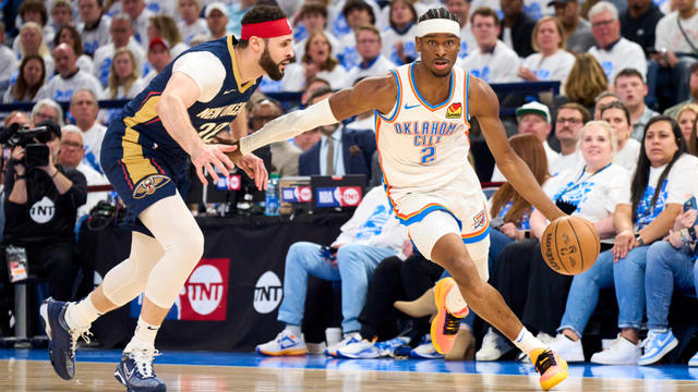  
How to watch today's New Orleans Pelicans vs. Oklahoma City Thunder NBA Playoff game: Game 2 livestream options 
Here's how to watch the New Orleans Pelicans face the Oklahoma City Thunder in Game 2 of the 2024 NBA Playoffs. 
9H ago