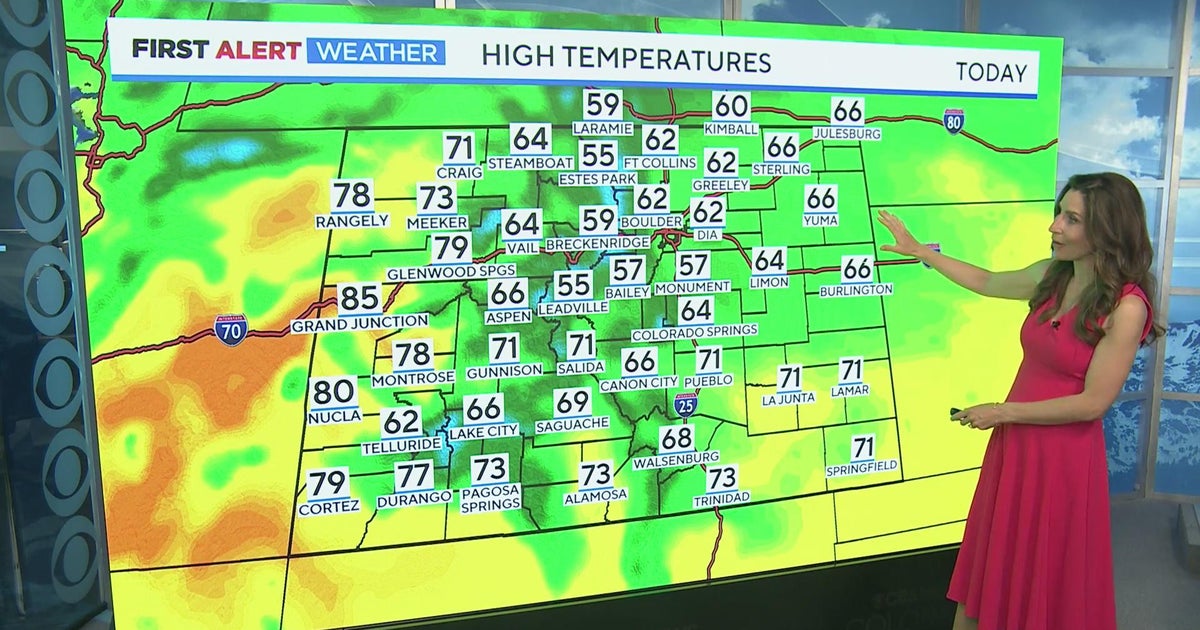 Denver weather: Cooler temperatures and chance of rain Tuesday - CBS ...