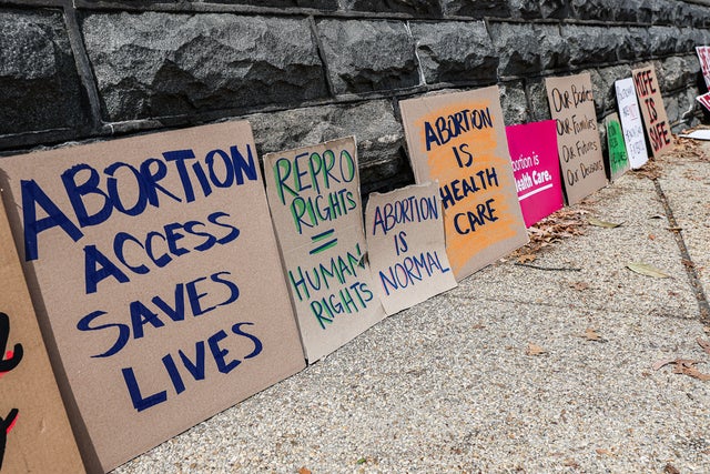 Protests As Supreme Court Hears Arguments On Mifepristone 