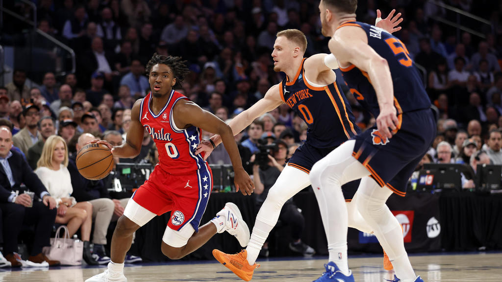 NBA Last 2 Minutes report says officials missed 2 fouls on Tyrese
Maxey in Philadelphia 76ers' Game 2 loss to Knicks