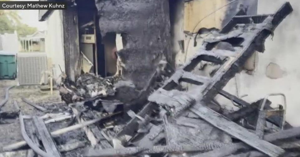 Fire destroys patio location staying renovated at Cooper Town house Fire destroys patio location staying renovated at Cooper Town house