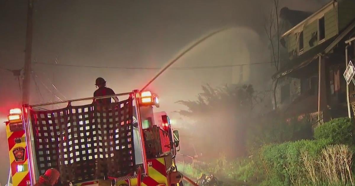 Multiple homes damaged in Wilkinsburg by late-night fire - CBS Pittsburgh