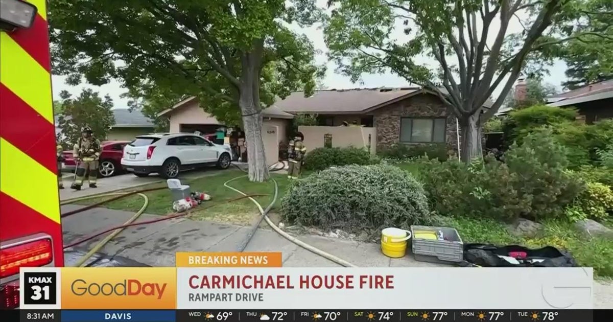 1 person hospitalized after Carmichael house fire